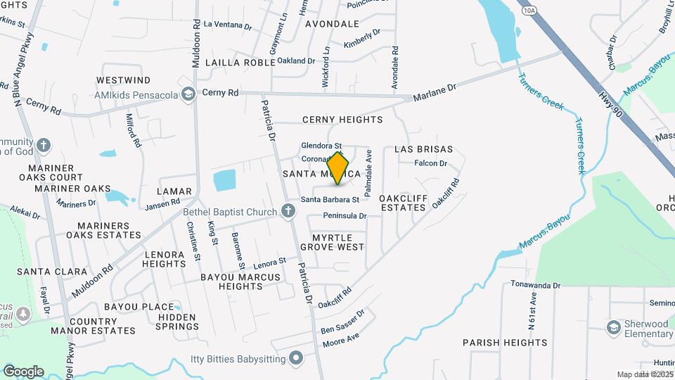 7031 Redondo Dr Map and Location Details