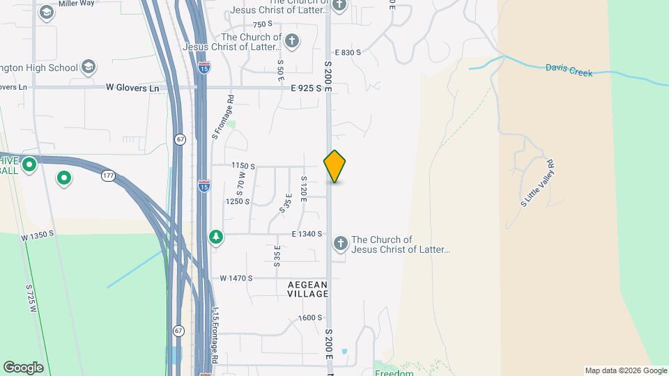 1189 S 200 E Map and Location Details