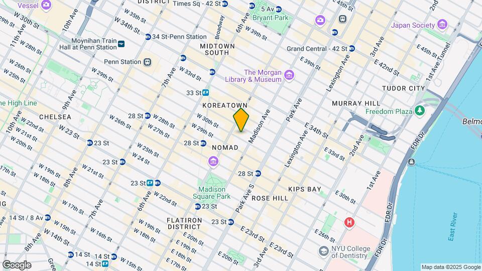 7-9 E 30th St Mapa y Detalles de la Ubicación