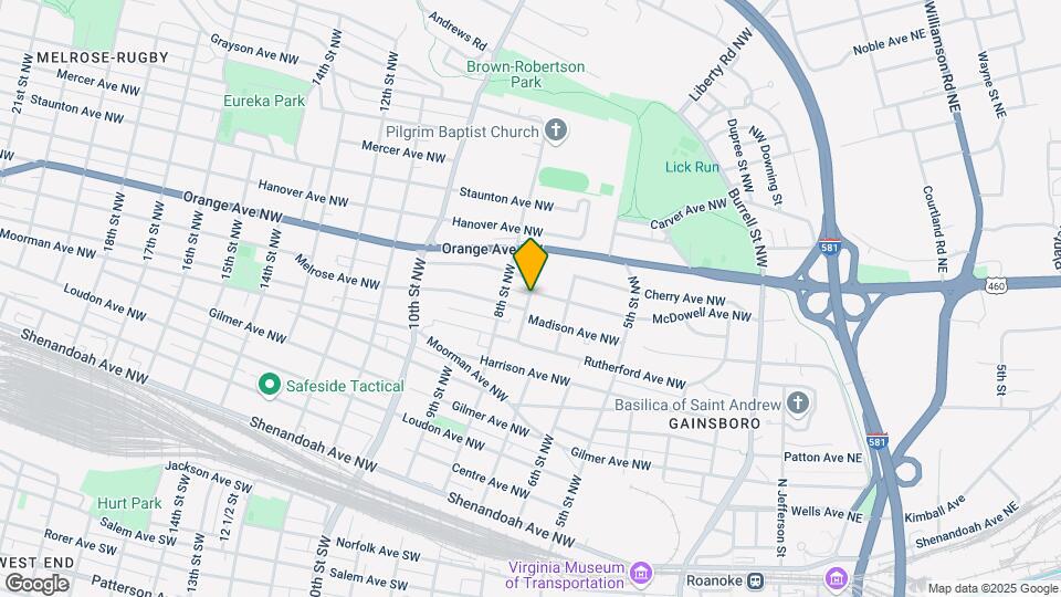 632 McDowell Ave NW Map and Location Details