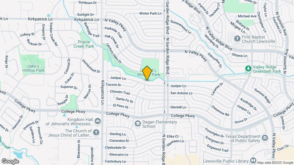 1661 Juniper Ln Map and Location Details