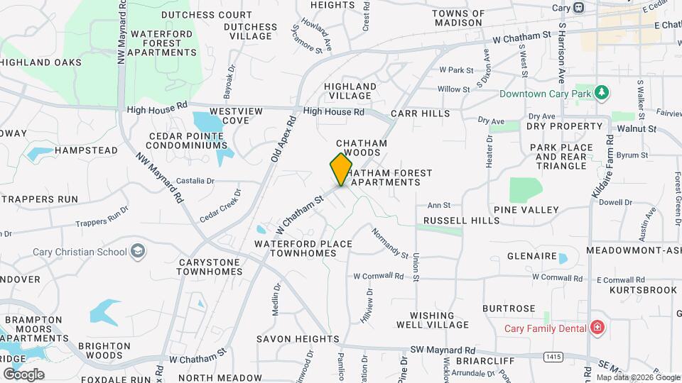 907 W Chatham St Map and Location Details