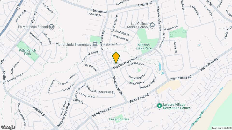 1115 Mission Verde Dr Map and Location Details