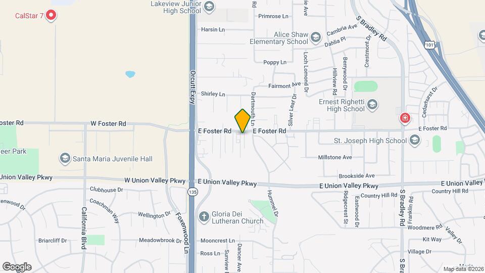 360 E Foster Rd Map and Location Details