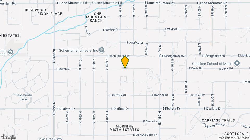 6121 E Milton Dr Mapa y Detalles de la Ubicación