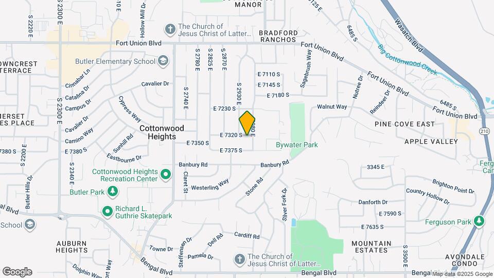 2944 E 7320 S Map and Location Details