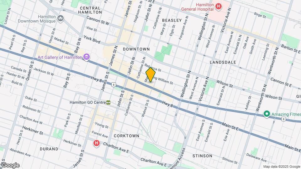 191 King St E Map and Location Details