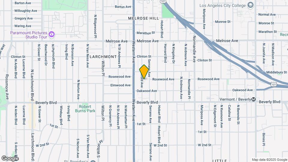 436-442 N Oxford Ave Map and Location Details