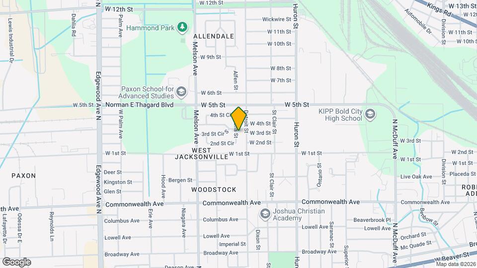 1227 Dena St Map and Location Details