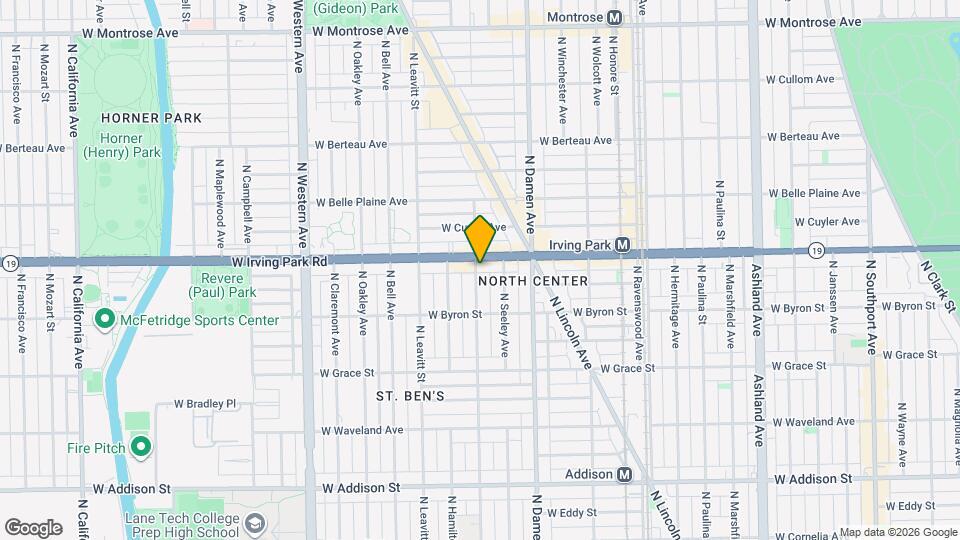 3949 N Hoyne Ave, Unit 1 Mapa y Detalles de la Ubicación