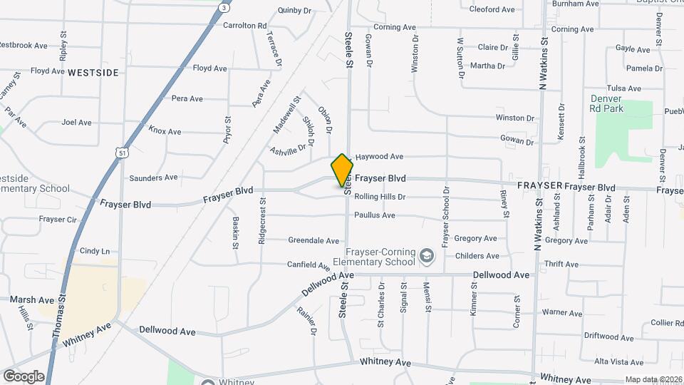 1456 Rolling Hills Dr Map and Location Details