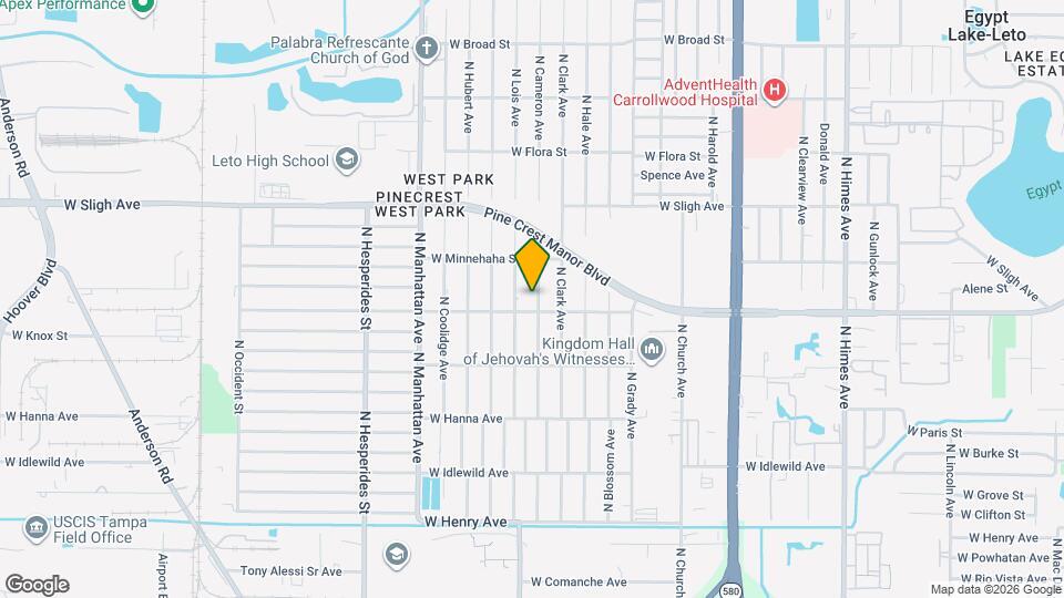 6606 N Cameron Ave Map and Location Details