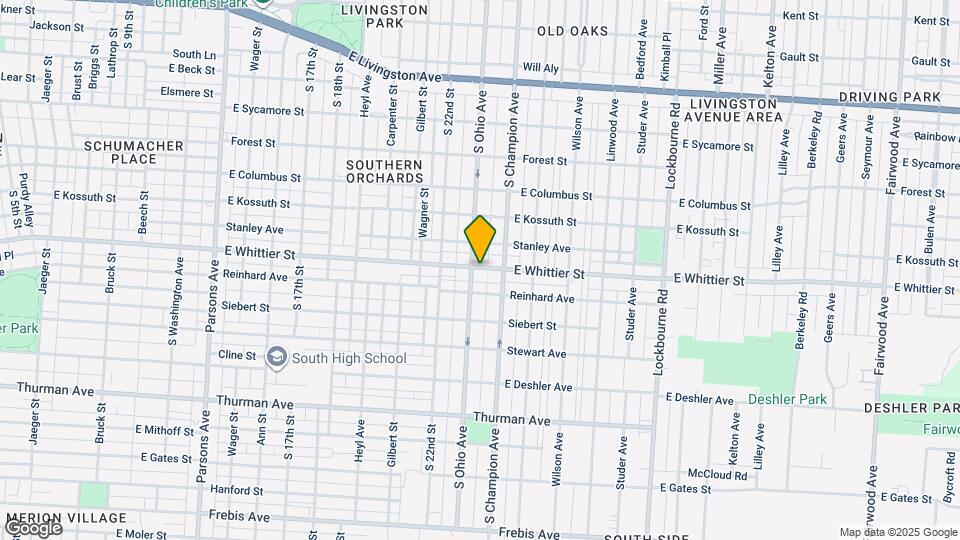 931-933 E Whittier St Map and Location Details