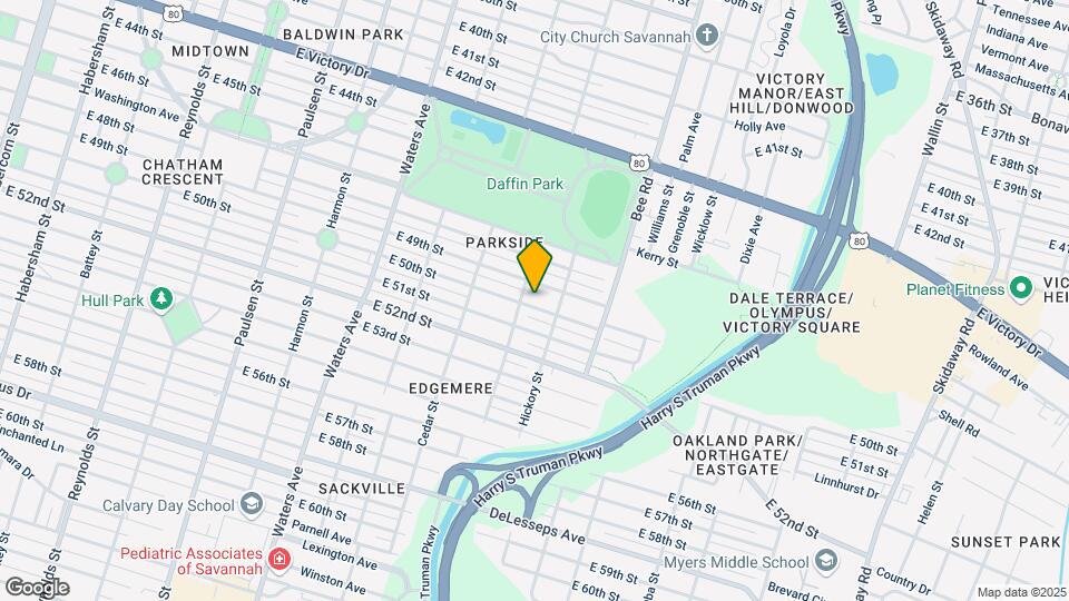 1406 E 50th St Map and Location Details