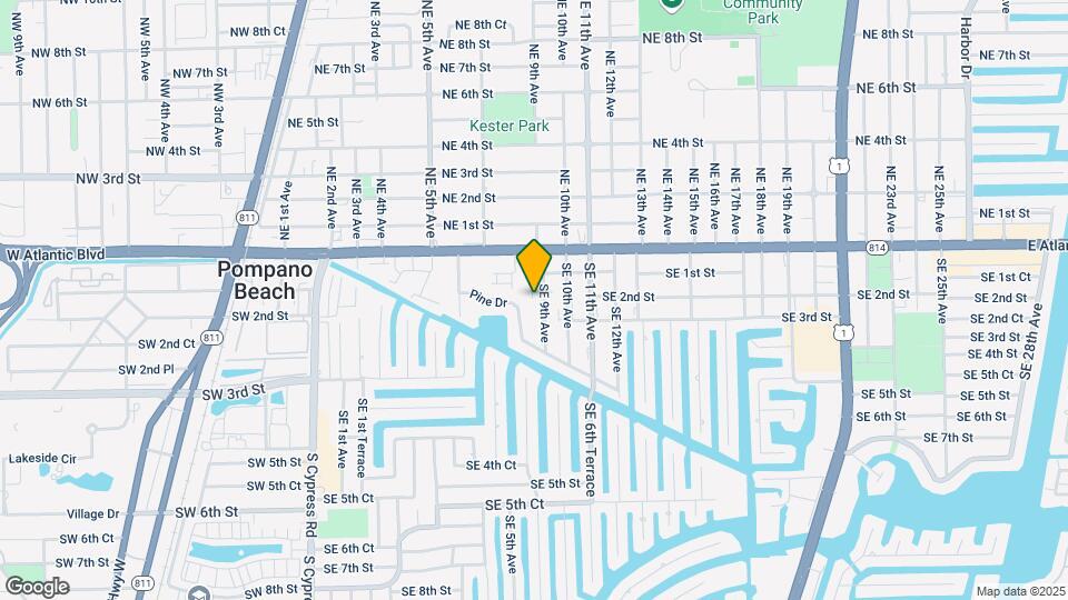 221 SE 9th Ave, Unit 108 Map and Location Details