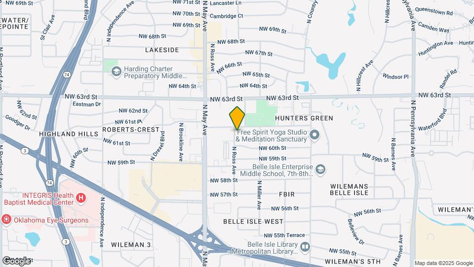 6204 N Ross Ave Map and Location Details