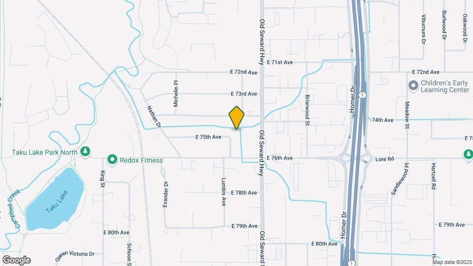 841 E 75th Ct Map and Location Details