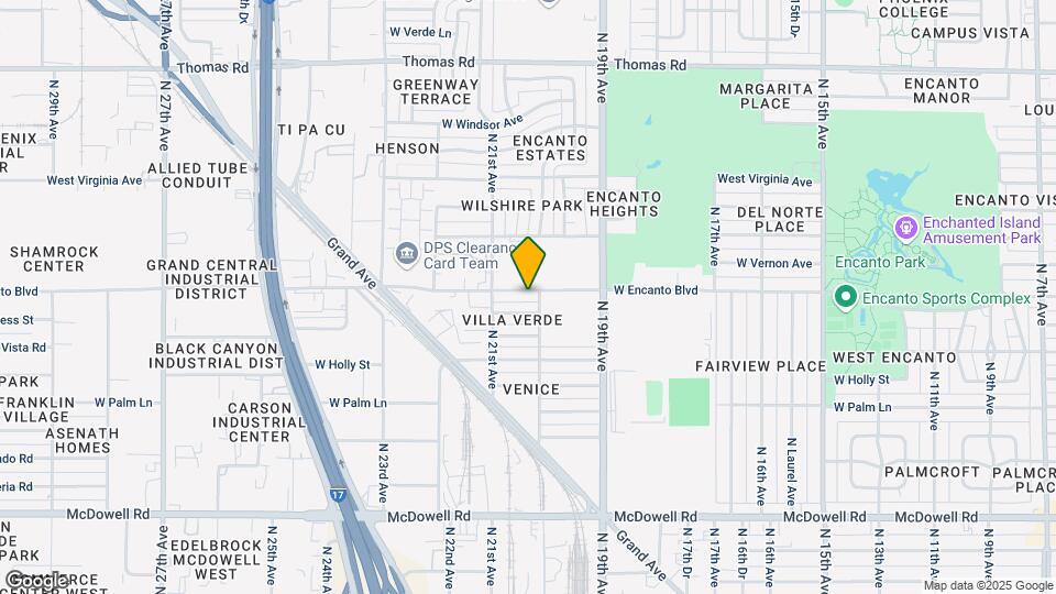 2007-2013 W Encanto Blvd Map and Location Details