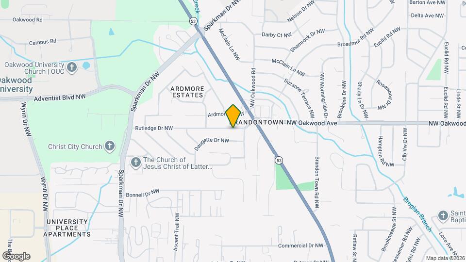 4609 Rutledge Dr NW Map and Location Details