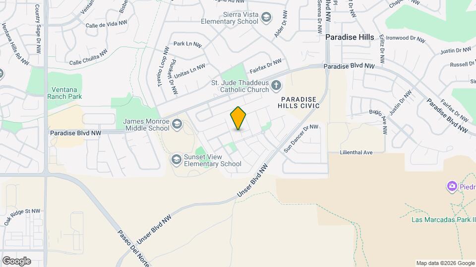 9609 Iron Rock Dr NW Map and Location Details