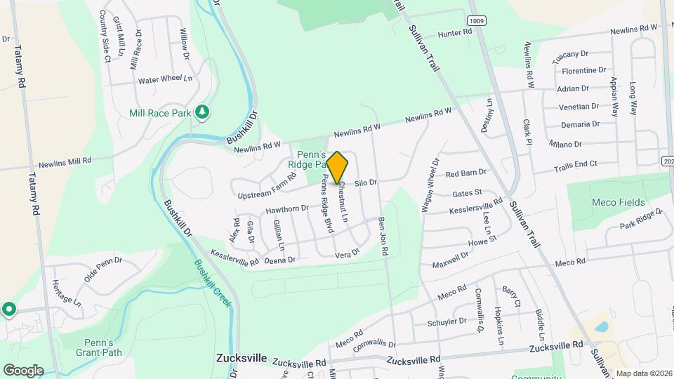 2627 Chestnut Ln Mapa y Detalles de la Ubicación