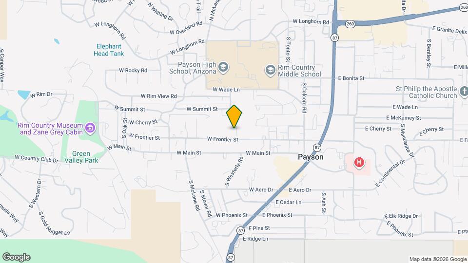 414 W Frontier St Map and Location Details