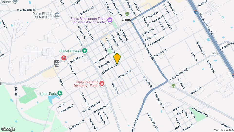 307 W Lampasas St Mapa y Detalles de la Ubicación
