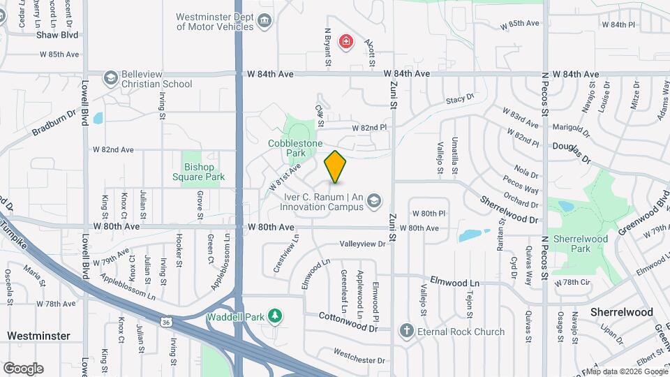 8042 N Bryant St Map and Location Details