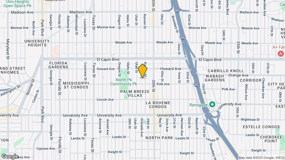 4120 Kansas St-Unit -Unit 3 Map and Location Details