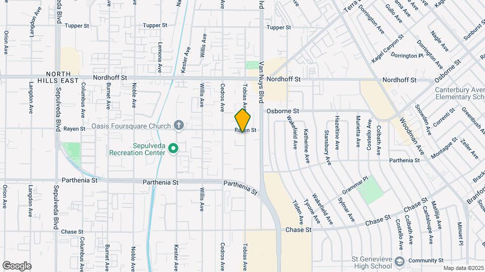 14654 Rayen St Map and Location Details