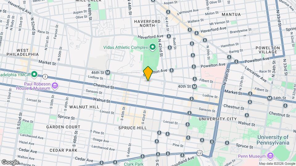 6 S 43rd St Map and Location Details