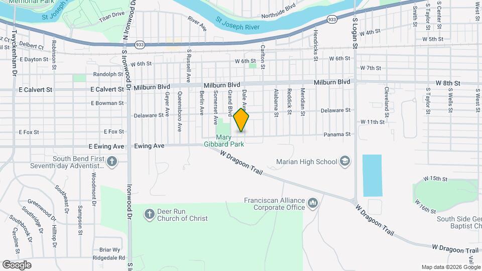 2104 Panama St Mapa y Detalles de la Ubicación