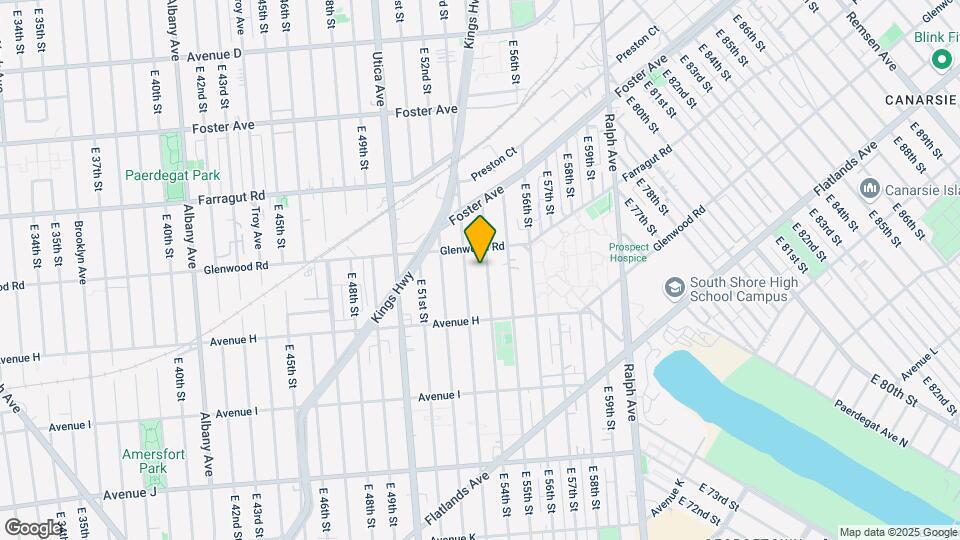956 E 54th St Map and Location Details