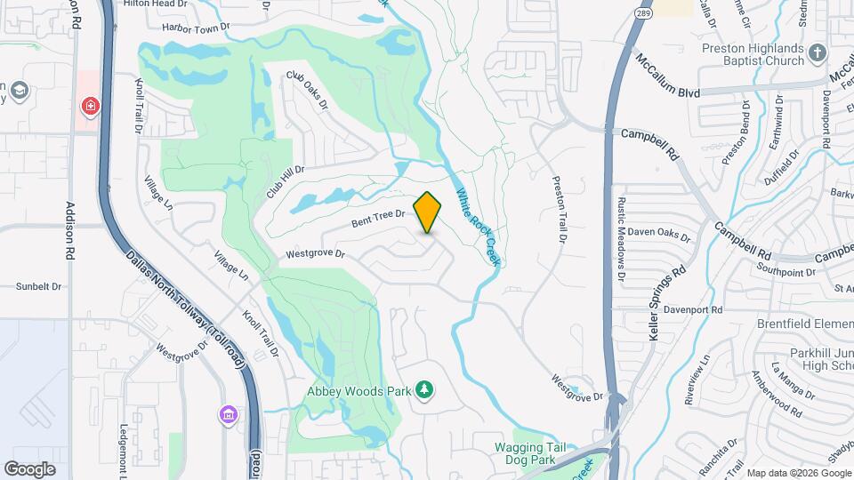 5512 Bent Tree Dr Map and Location Details