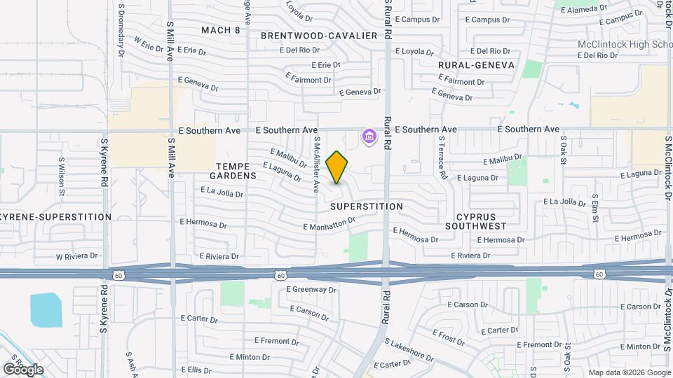 630 E Laguna Dr Map and Location Details