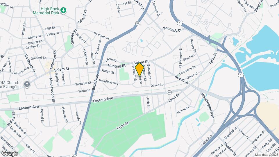 51 Claremont St, Unit 2 Map and Location Details