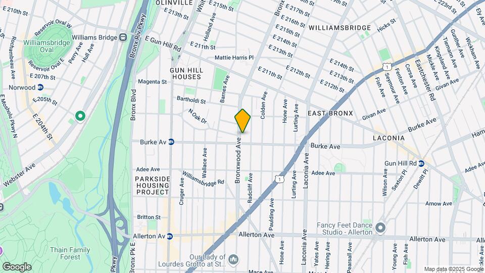 3212 Bronxwood Map and Location Details