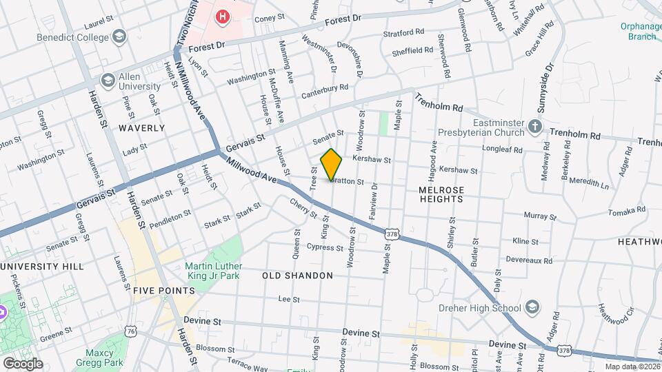 2514 Bratton St Map and Location Details