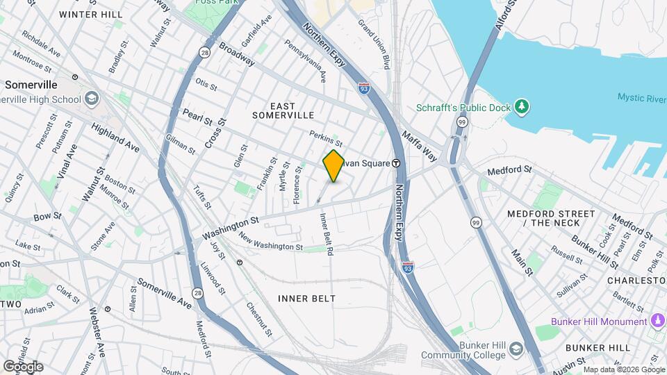 78R Mount Vernon St, Unit 1 Map and Location Details
