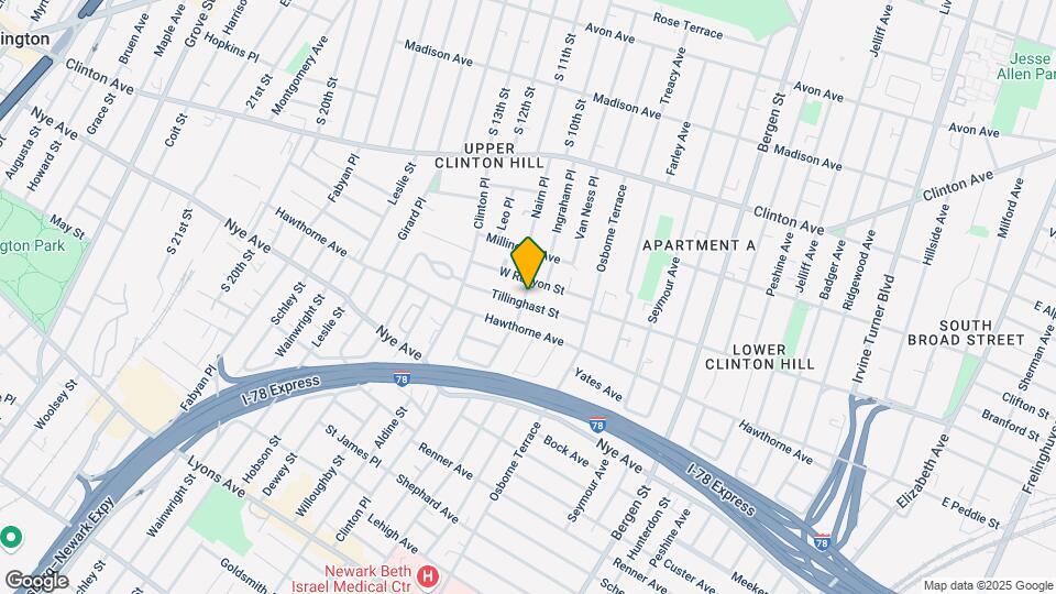 53 Tillinghast St Mapa y Detalles de la Ubicación