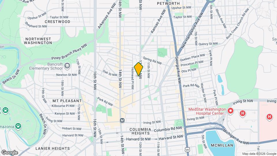 3554 13th St NW Map and Location Details