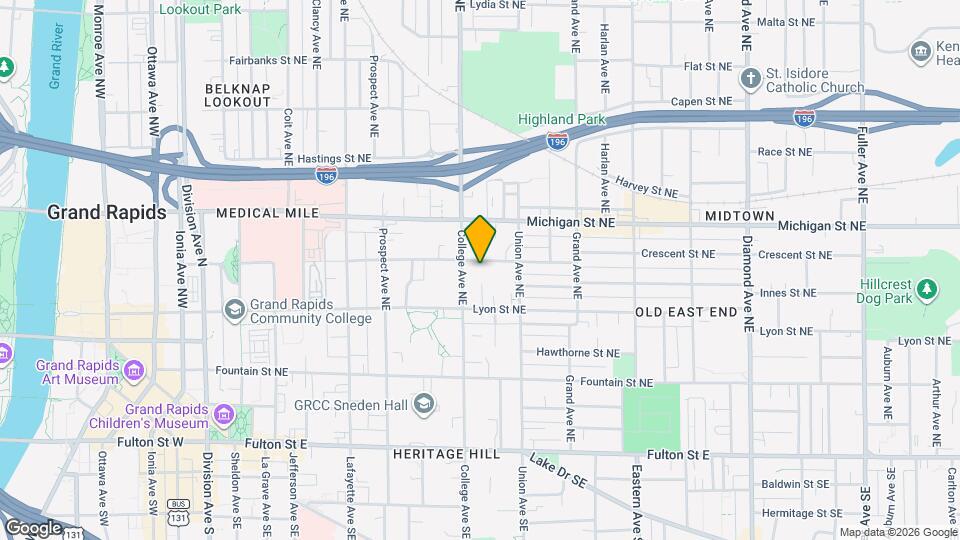 514 Crescent St NE Map and Location Details