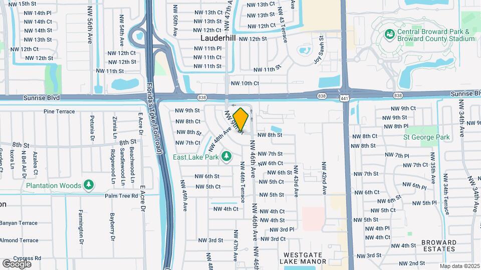 4668 NW 9th Dr Map and Location Details
