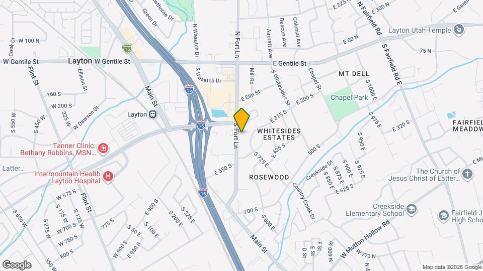 333 S Fort Ln Map and Location Details