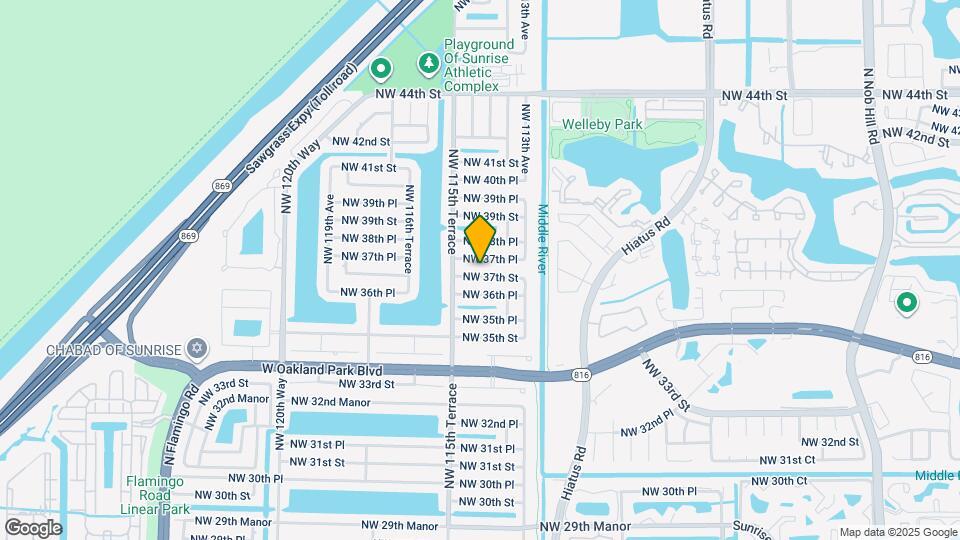 11431 NW 37th St Map and Location Details