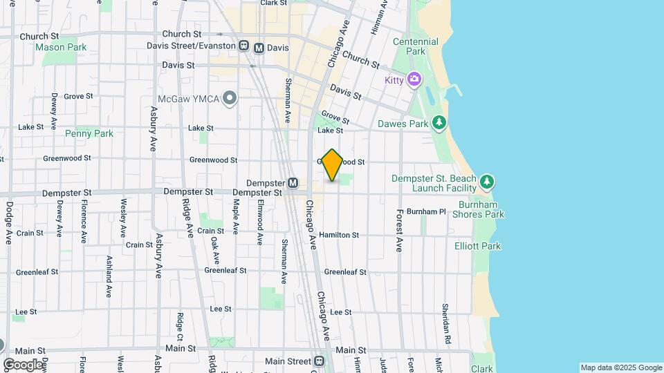 1306 Hinman Ave, Unit A Map and Location Details
