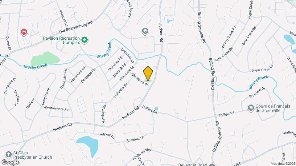 303 Sherborne Dr Mapa y Detalles de la Ubicación