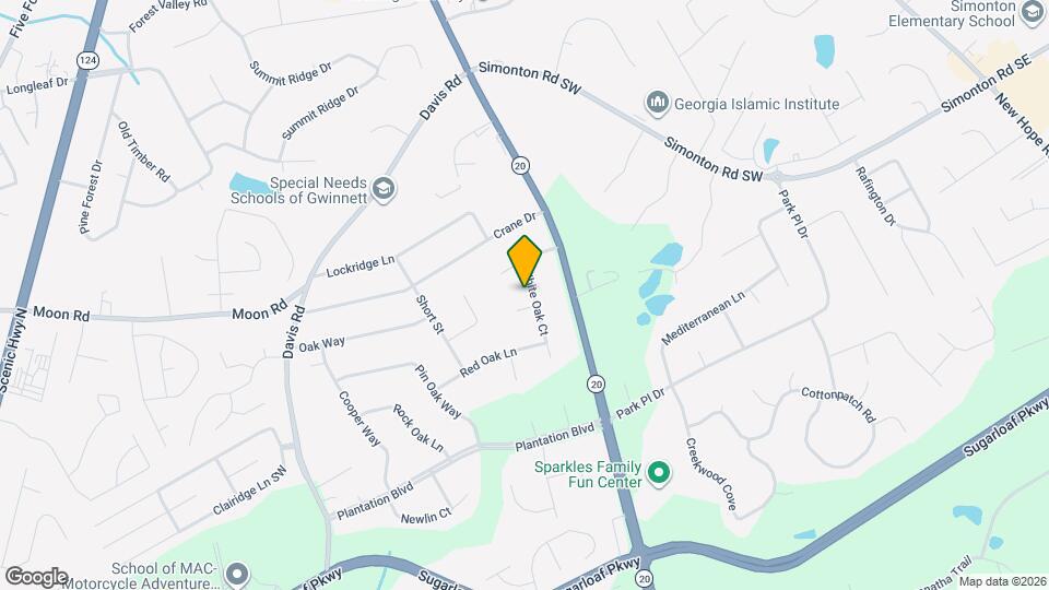 845 White Oak Ct Map and Location Details