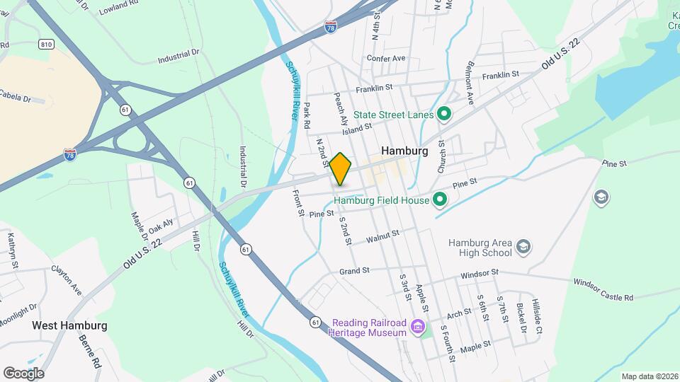 209 1/2 Washington St Map and Location Details