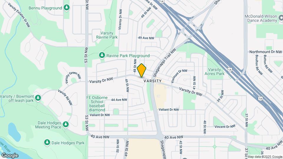 4827 Varsity Dr NW Map and Location Details
